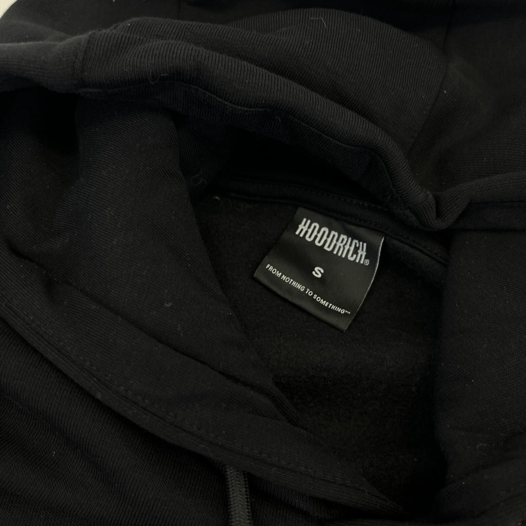Hoodrich Men’s Black Embroidered Logo Pullover Hooded Hoodie size S - NWOT