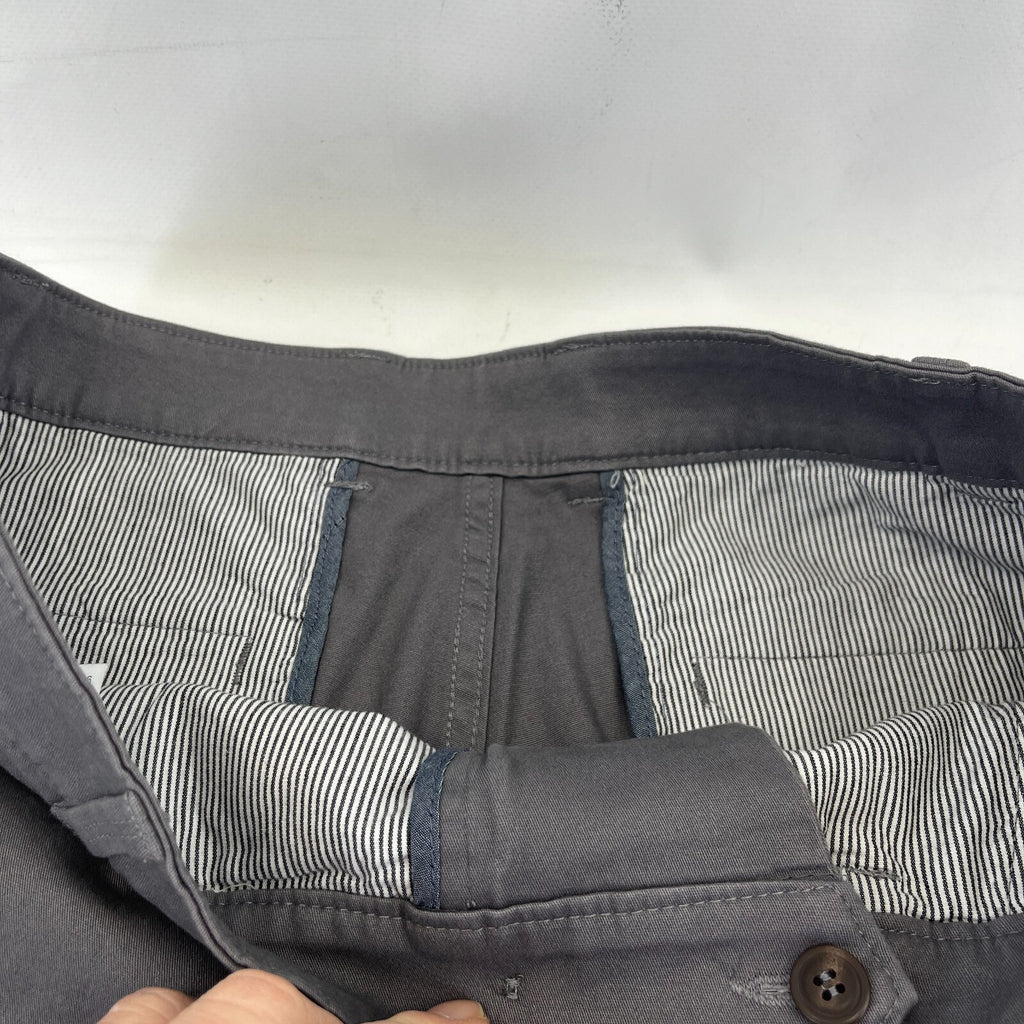 Brook Taverner Denver Chino Trousers in Grey Size 34L Cotton Stretch BNWT