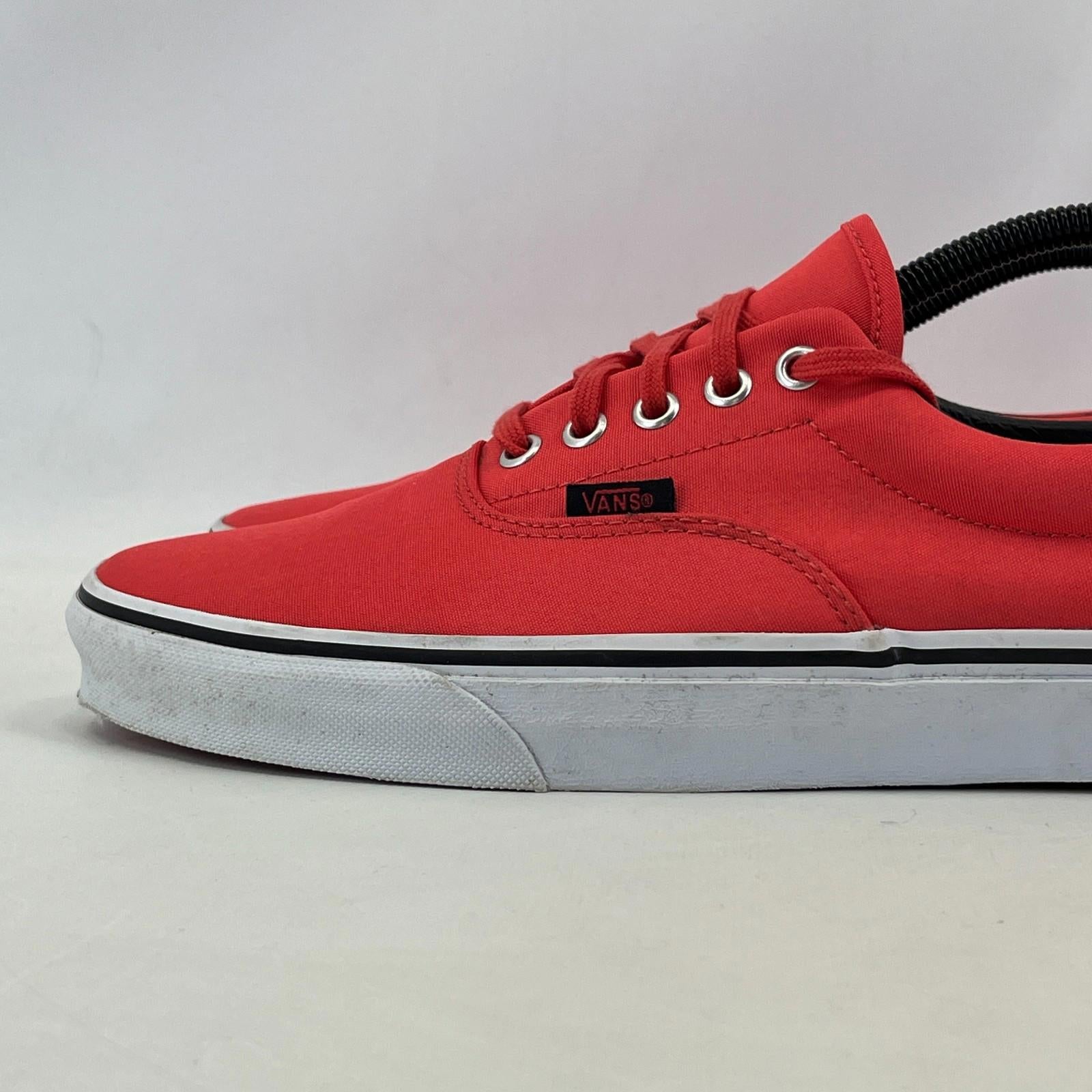 VANS Off The Wall Salmon Pink & White Trainers Size UK 9.5