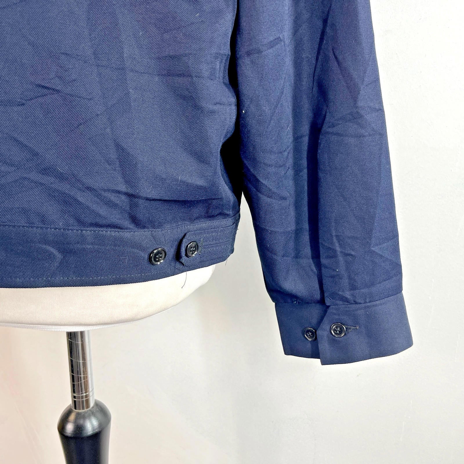 Vintage Challenger Horace Small Rocketeer Jacket 48R (2XL) Navy Blue Rockabilly