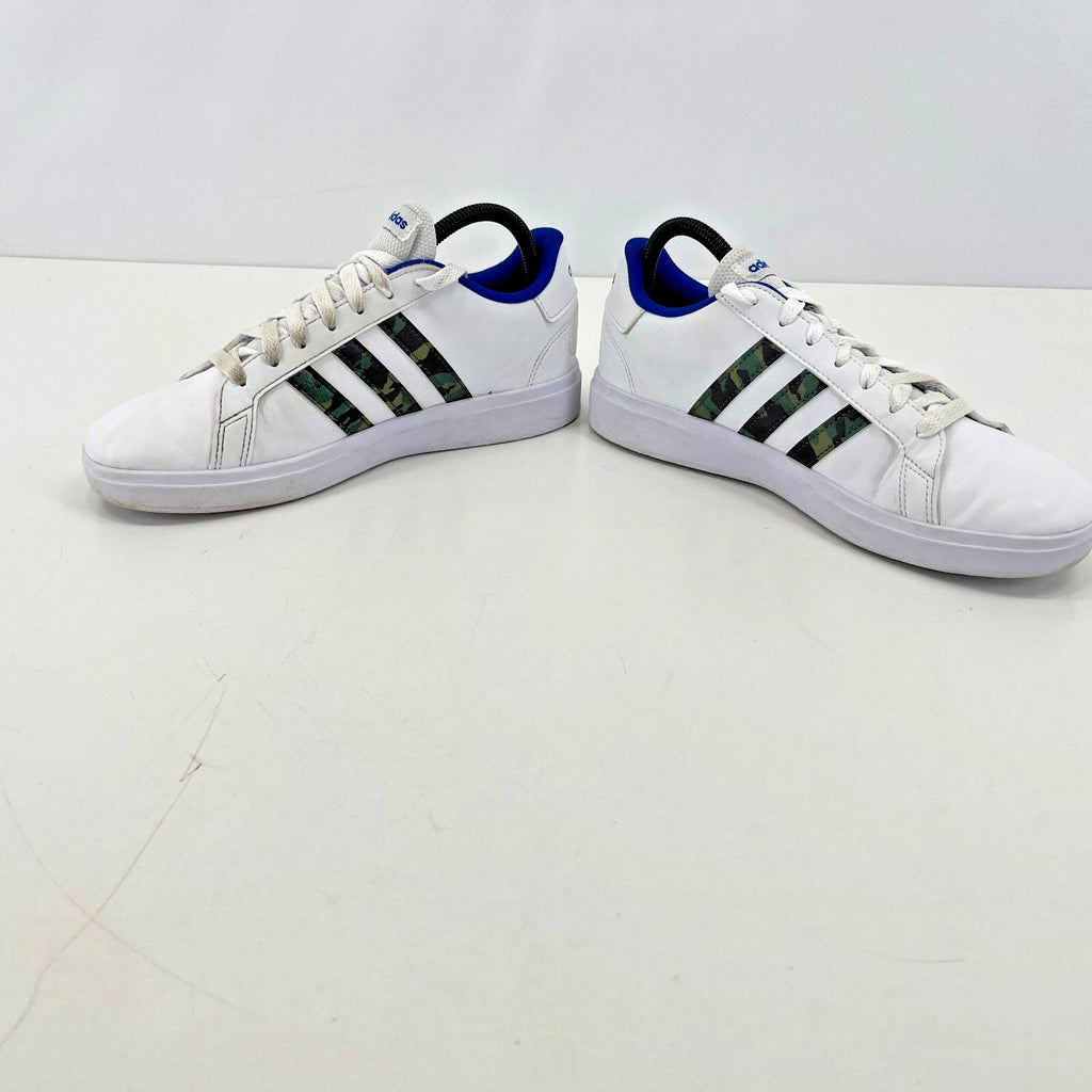 adidas Grand Court 2.0 Shoes Trainers White/Blue/Camo Size UK 5.5 EU 38 2/3