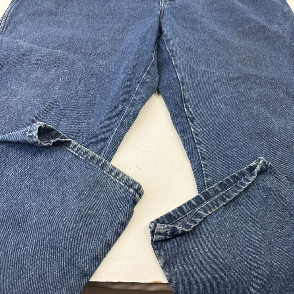 Wrangler Texas Denim Jeans Mid Blue Trousers Straight Leg W48" L34"