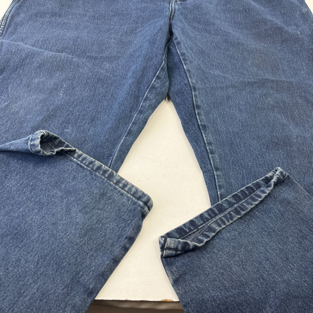 Wrangler Texas Denim Jeans Mid Blue Trousers Straight Leg W48" L34"
