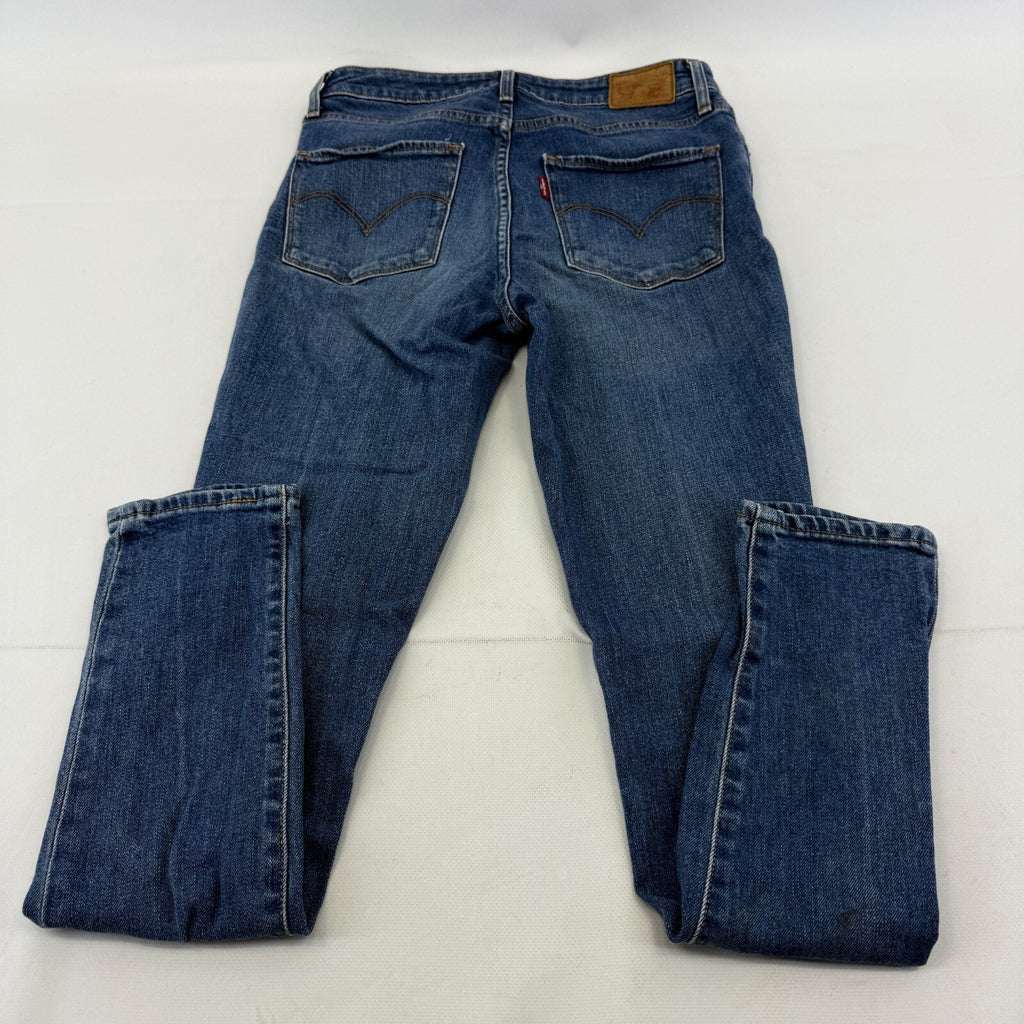 Levi's 721 Mid Blue High Rise Skinny Denim Jeans UK Women's W27 L32 Levi Strauss