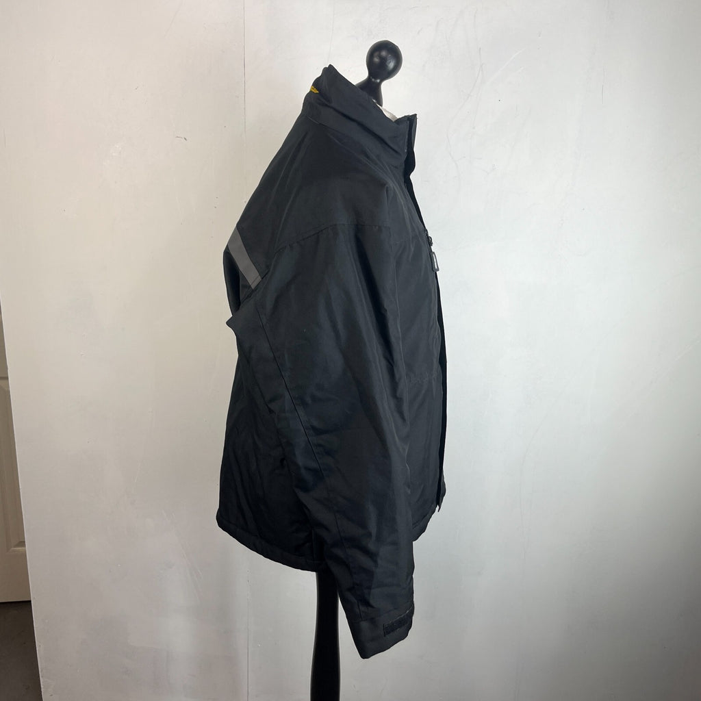 Helly Hansen Workwear Jacket Men's size XL Black Chore Coat Quilt Lined