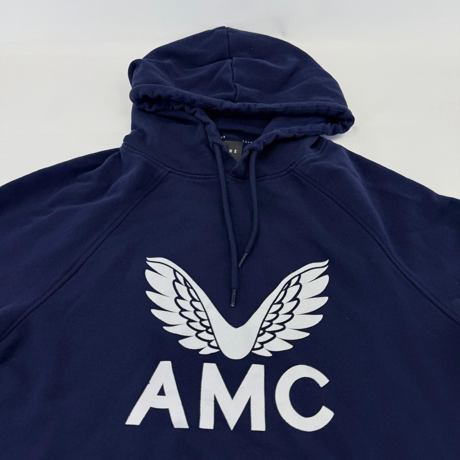 AMC Castore Andy Murray Tennis Hoodie Navy Blue Pullover Mens size S - NWOT