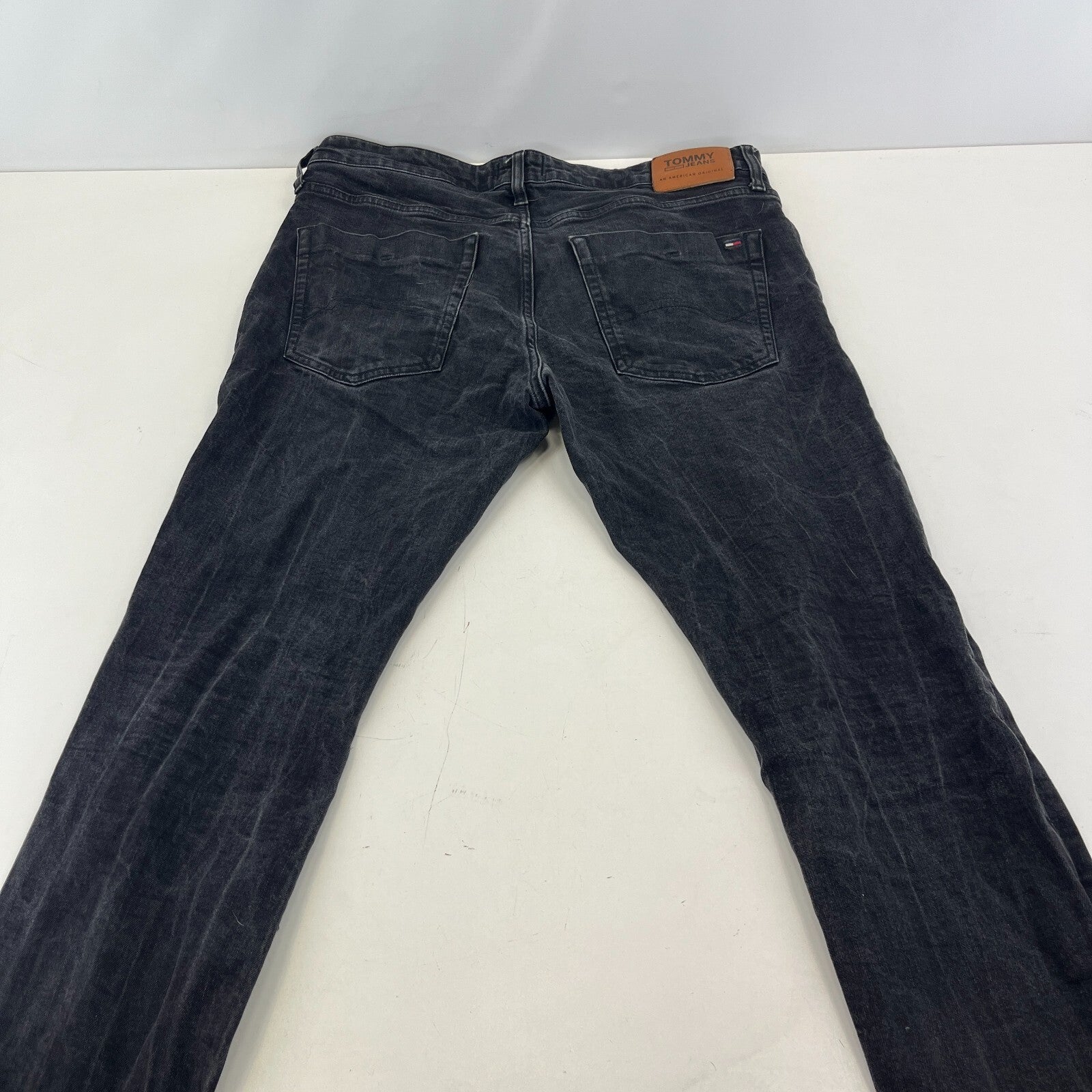 Tommy Hilfiger Scanton Jeans Mens W36" L34" Denim Slim Fit Stretch Black