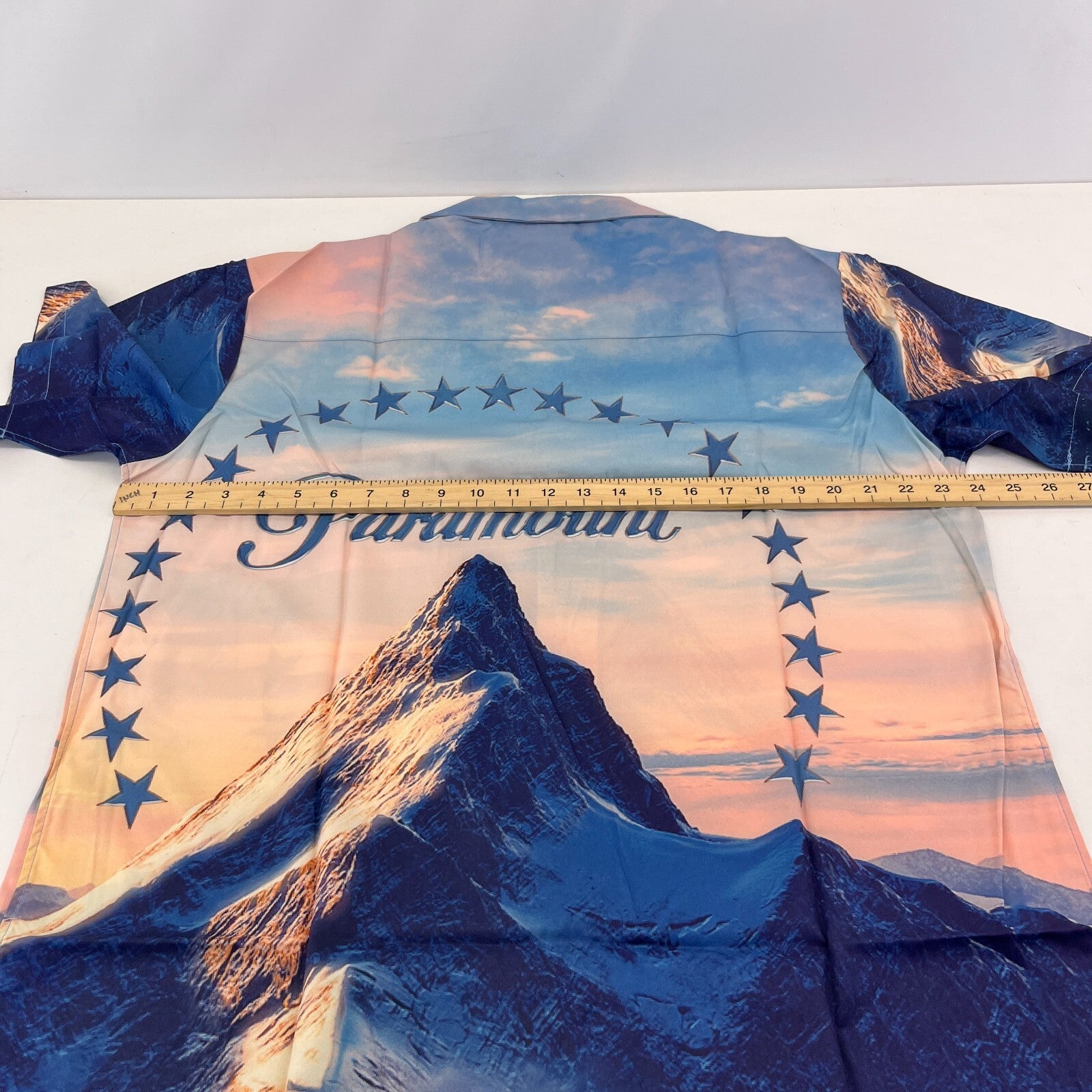 Tide Gloomy Bear AOP Short Sleeve Shirt Paramount Movie Print size XL Sh*te Shrt