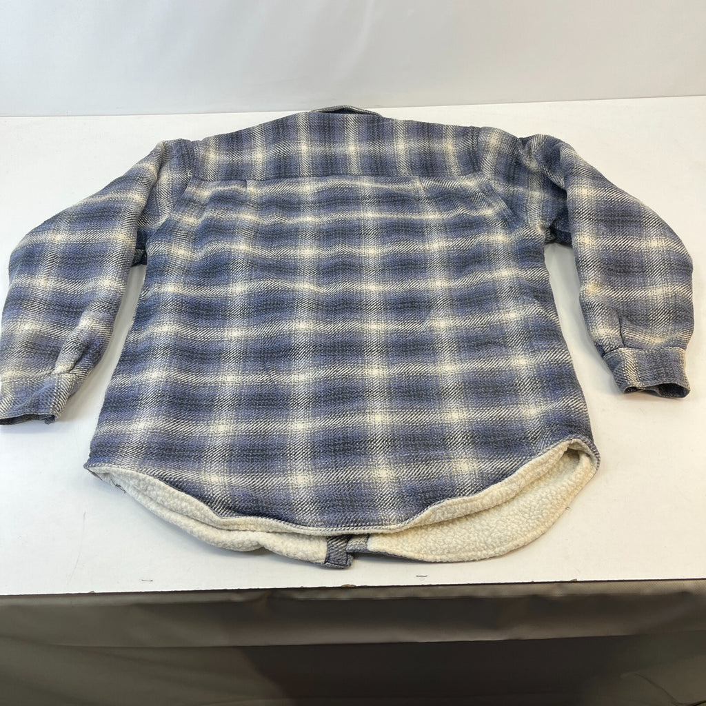 Evolution Men's Insulated Sherpa Lined Shacket Jacket Lumberjack Shirt size M