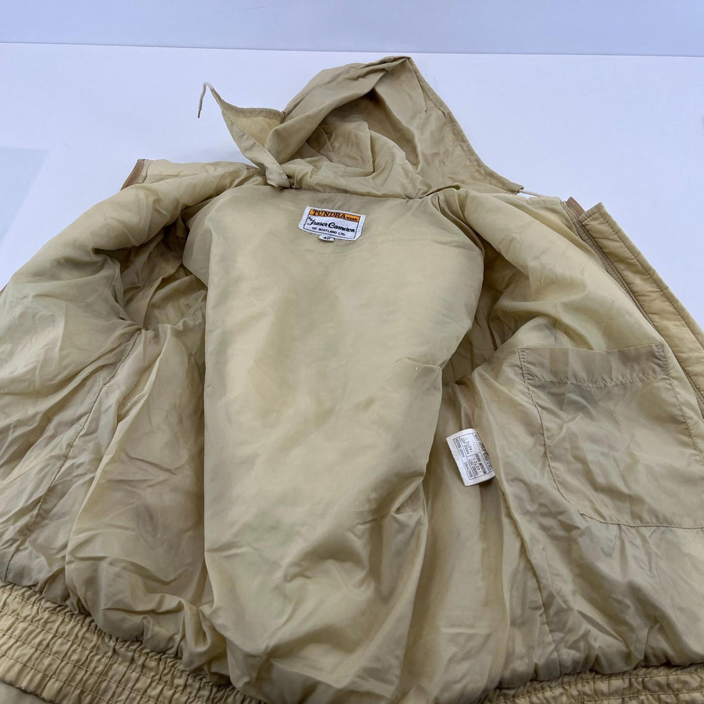 Vtg Tundra by Jasper Cameron Ski Jacket & Salopettes Set Beige size 42 Near Mint