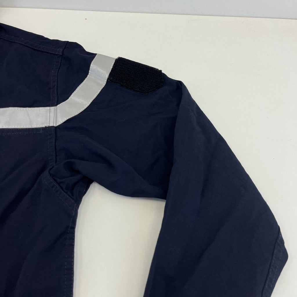 Balsan French Military Chore Jacket size 96L (UK M) Navy Blue Workwear Canvas