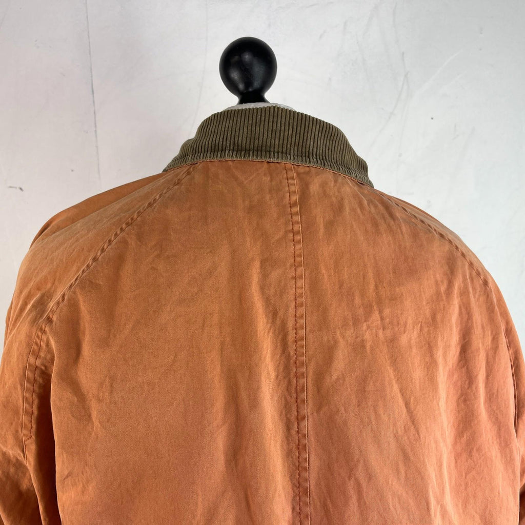 Burberry’s Distressed Look Country Jacket size XL in Orange - Corduroy Collar