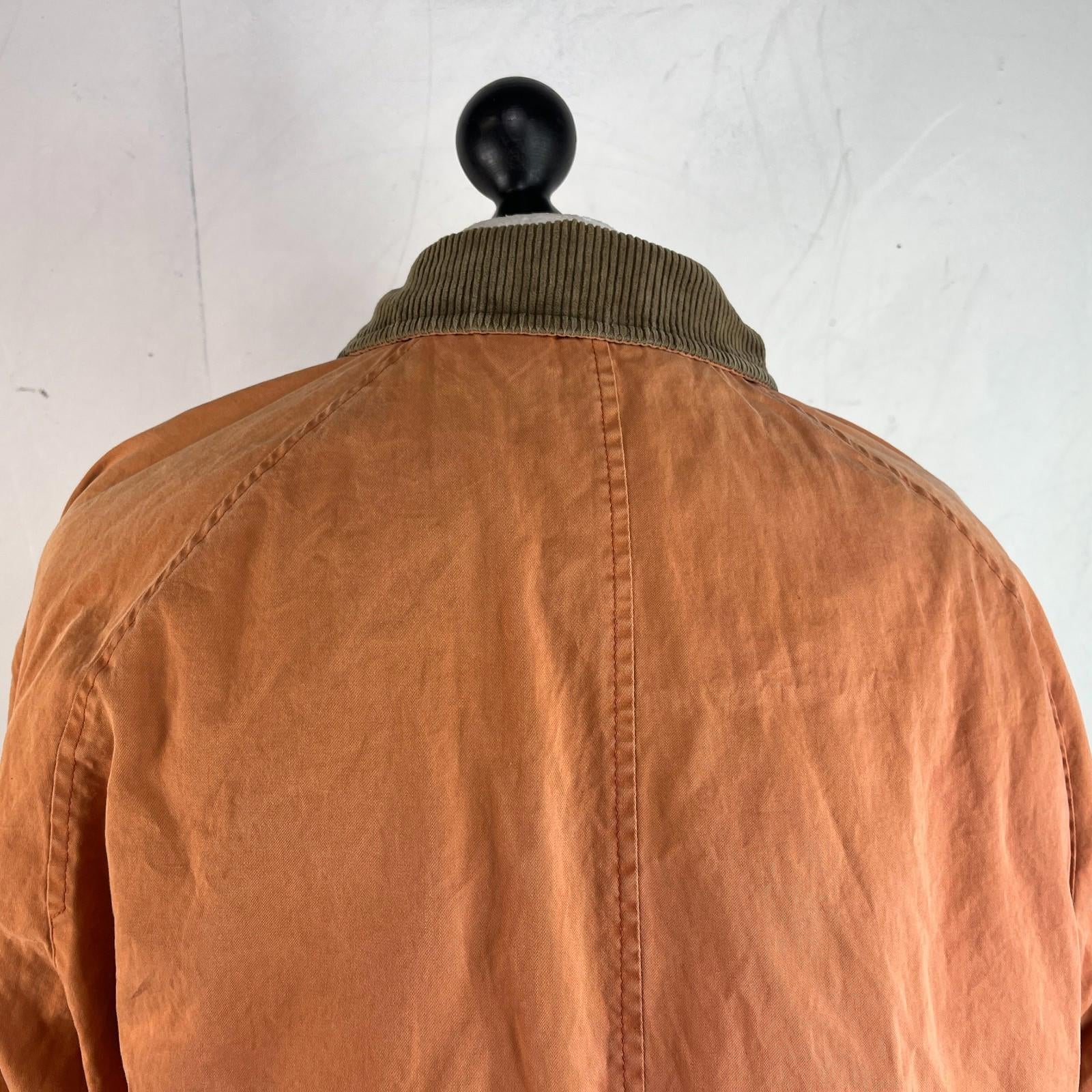Burberry’s Distressed Look Country Jacket size XL in Orange - Corduroy Collar