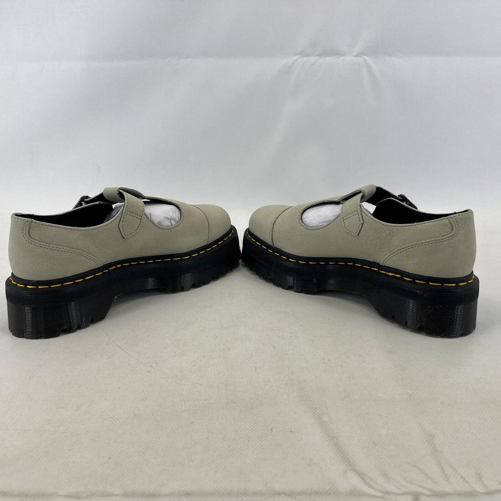 Dr. Martens Bethan Nubuck Leather Platform Mary Jane Shoes UK 8 EU42 Mint Green