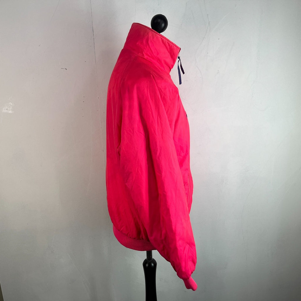 Vintage 1991 Columbia Reversible Ski/Snowboard Bomber Jacket Pink/Purple size L