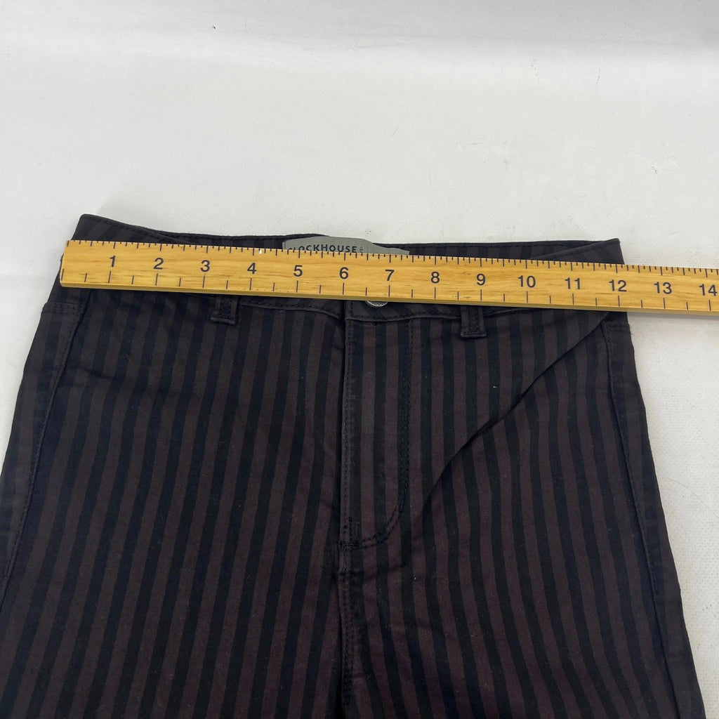 Clockhouse Womens Black/Purple Striped Jegging Jeans Skinny size 33R NWOT