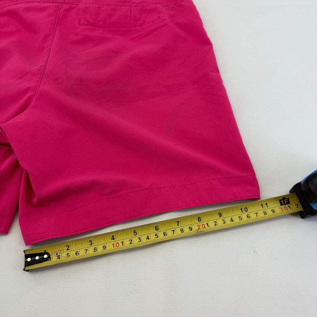 Abercrombie & Fitch Men's Shorts Bright Pink Beach Board Swim Trunks size L Slim