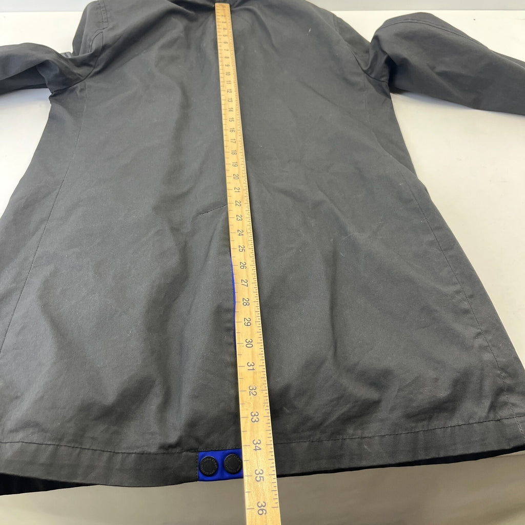 Superdry Idris Elba The Director Raincoat Jacket w/ Removable Hood Black size M