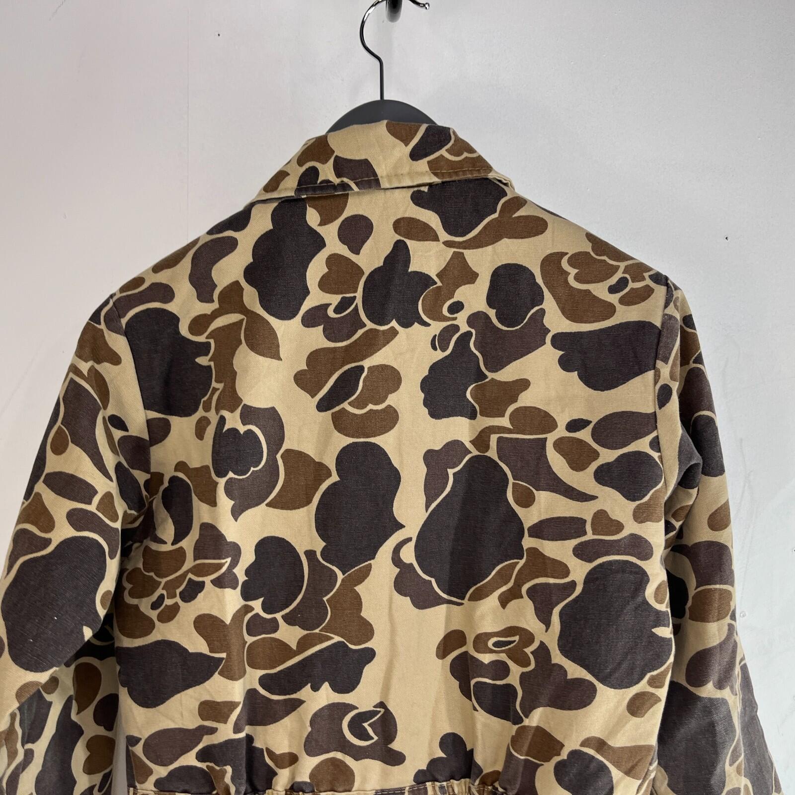Walls Kids Quilted Overalls US Youth size 12 Brown Beige Camo