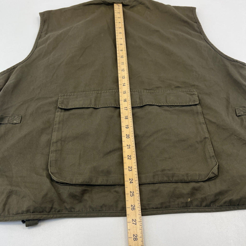 B Square Khaki Green Men's Fishing Vest Gilet Hunting Shooting size 2XL