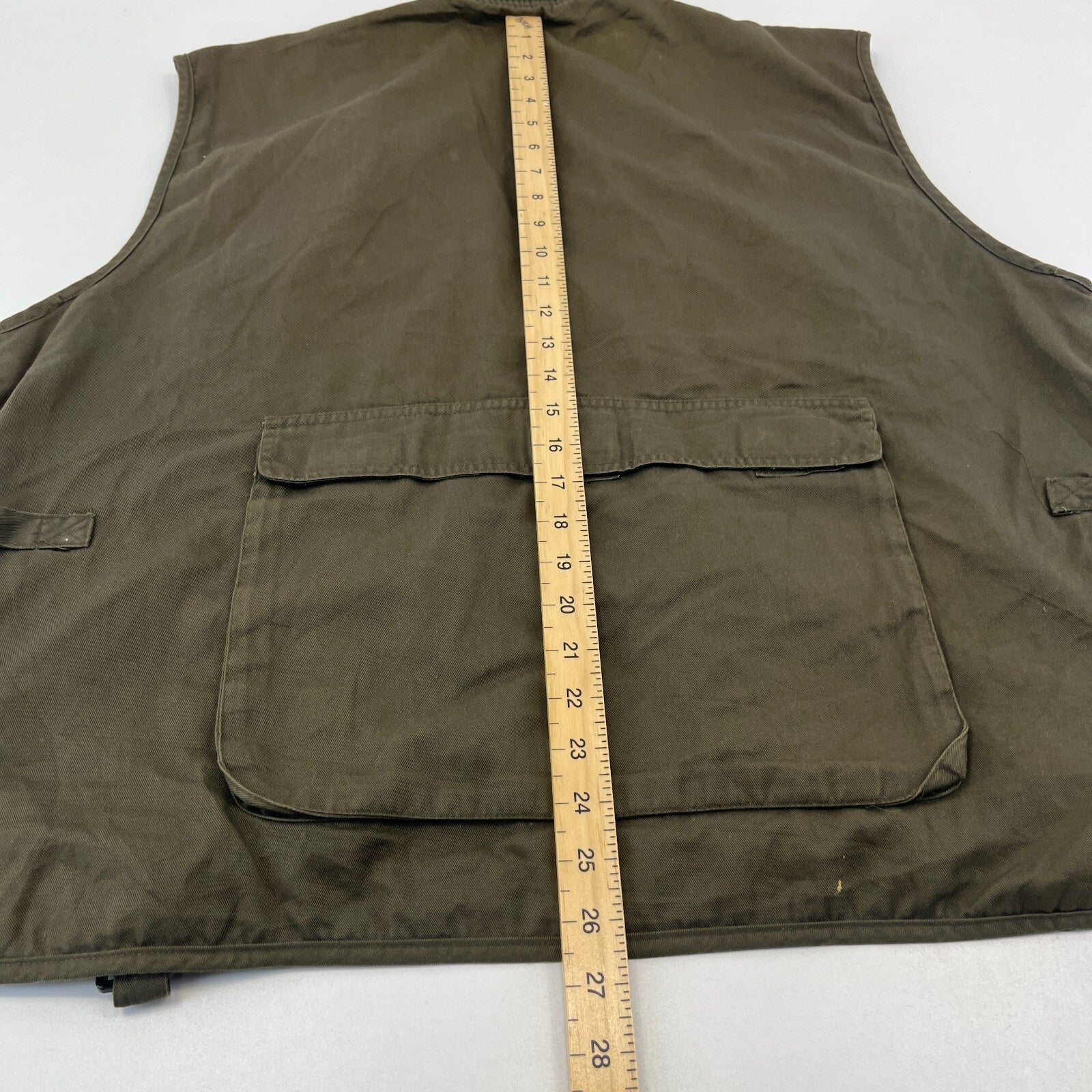 B Square Khaki Green Men's Fishing Vest Gilet Hunting Shooting size 2XL