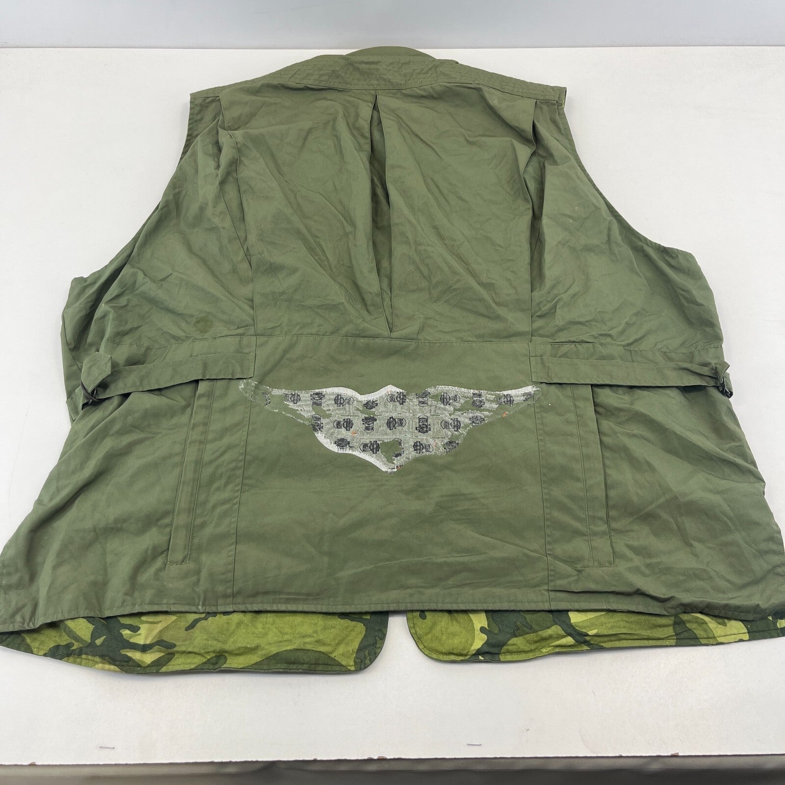 Khaki Green Men's Fishing Vest Gilet Hunting Shooting Multi Pocket size 2XL
