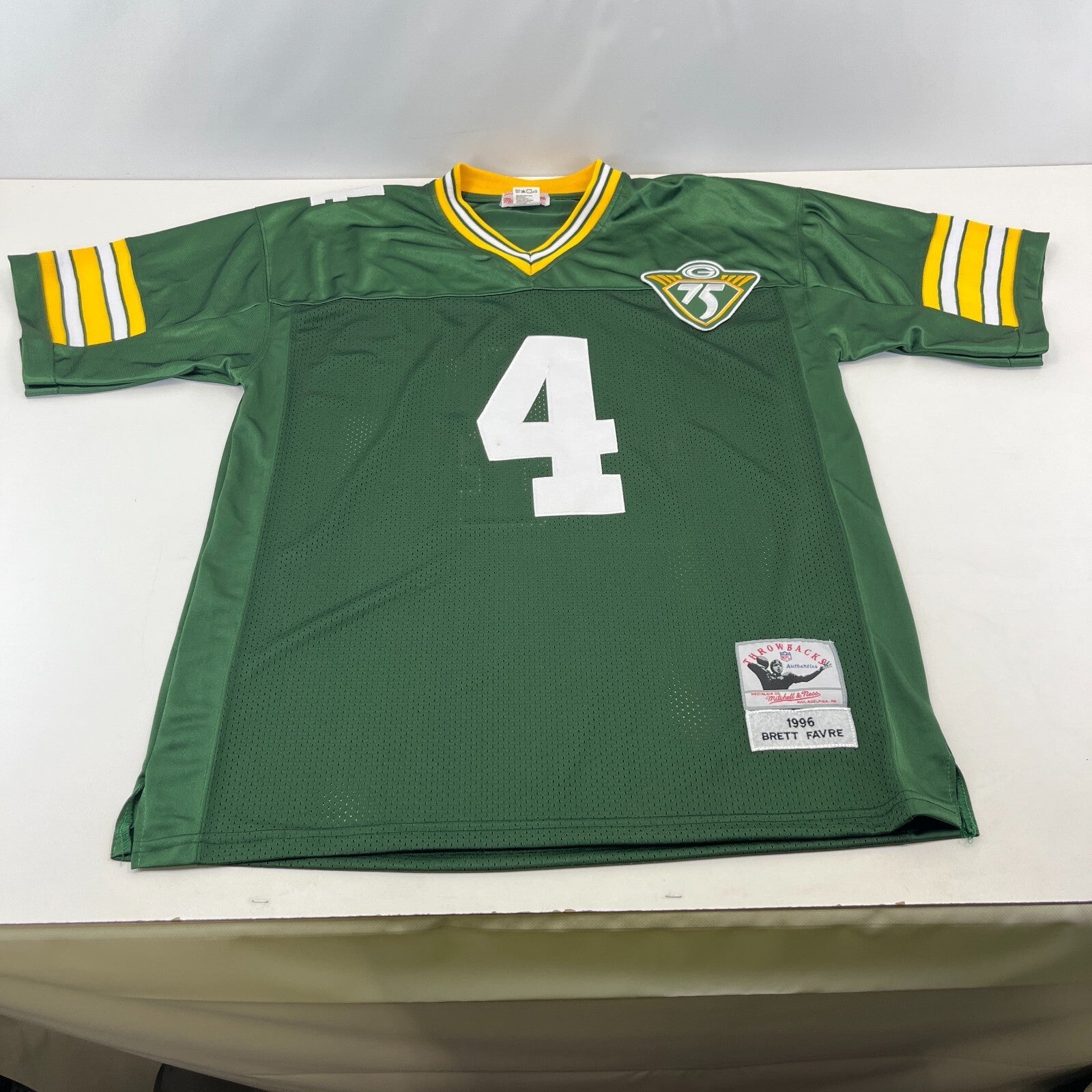 Brett Favre Jersey Green Bay Packers Mitchell & Ness size 52 XL Throwbacks 1996
