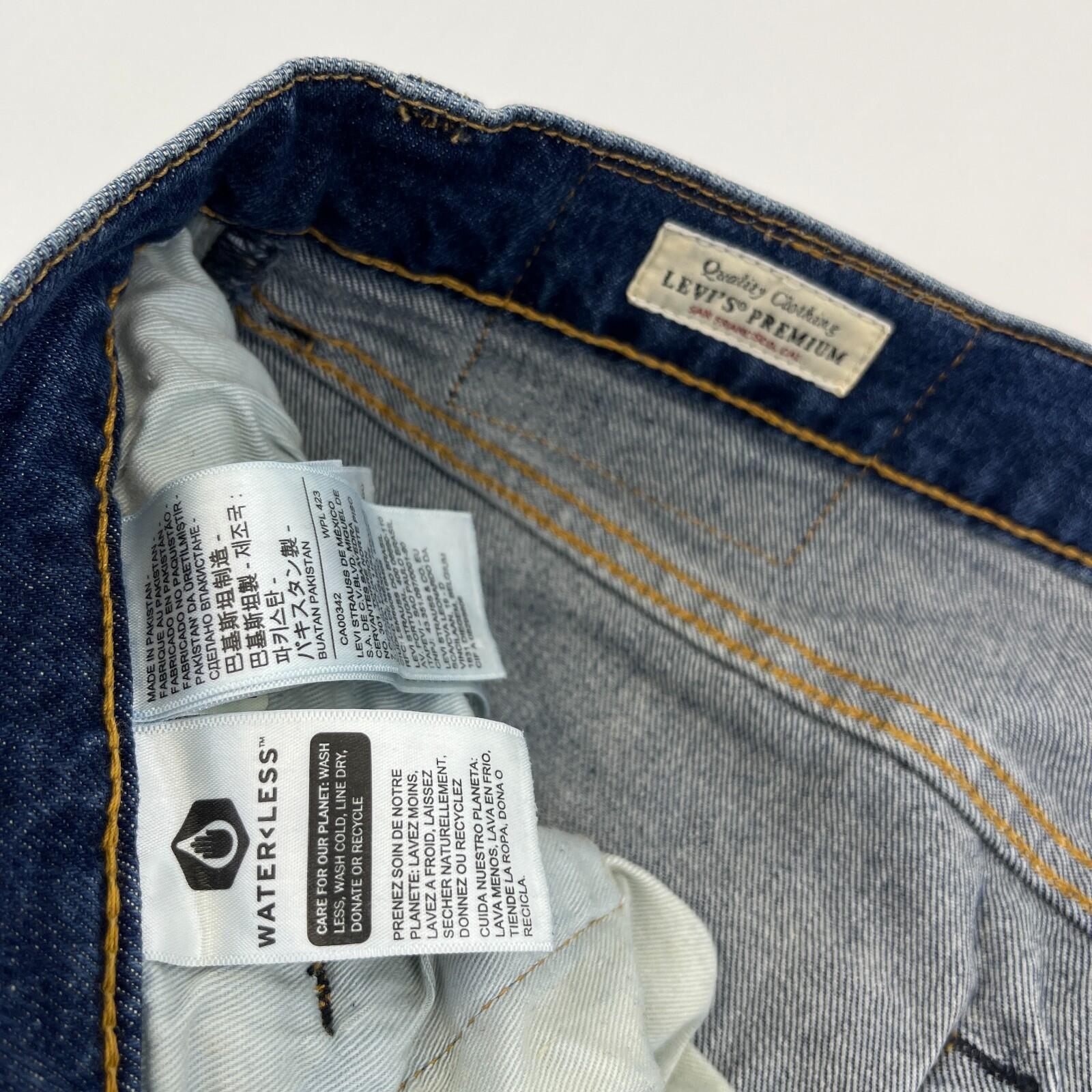 Levi's 512 Premium Big E Men's Jeans W32" L32" Blue Denim