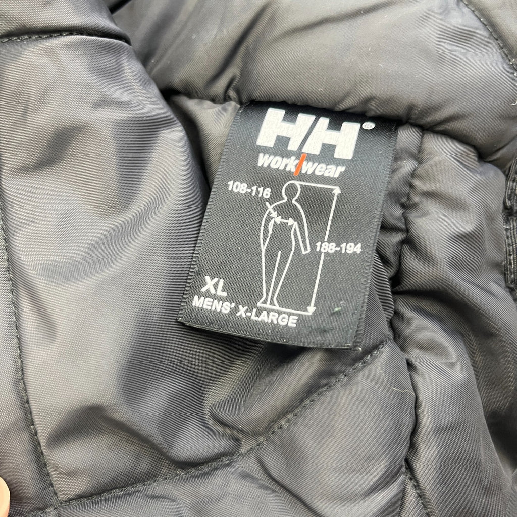 Helly Hansen Workwear Jacket Men's size XL Black Chore Coat Quilt Lined