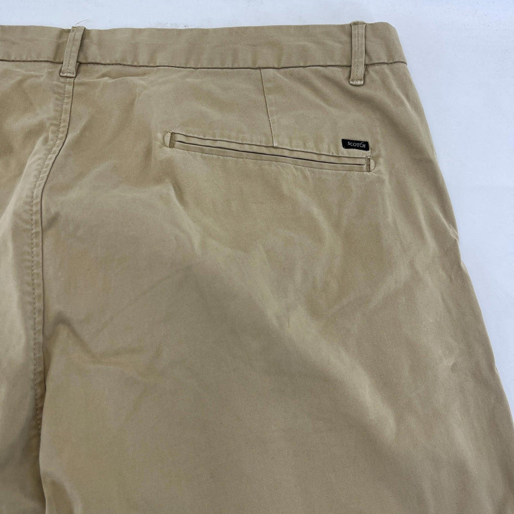 Scotch & Soda Stuart Chino Trousers in Beige Straight Leg Men's W38" L32"