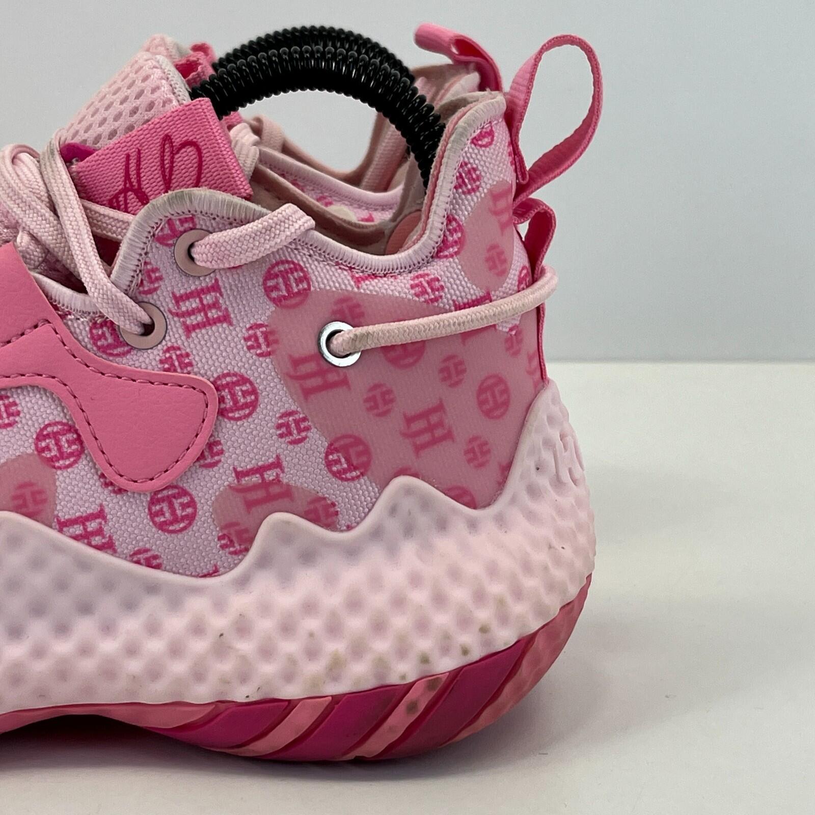 Adidas Men's Harden Vol.6 Trainers Shoes Sneakers Pink Basketball Court size 4
