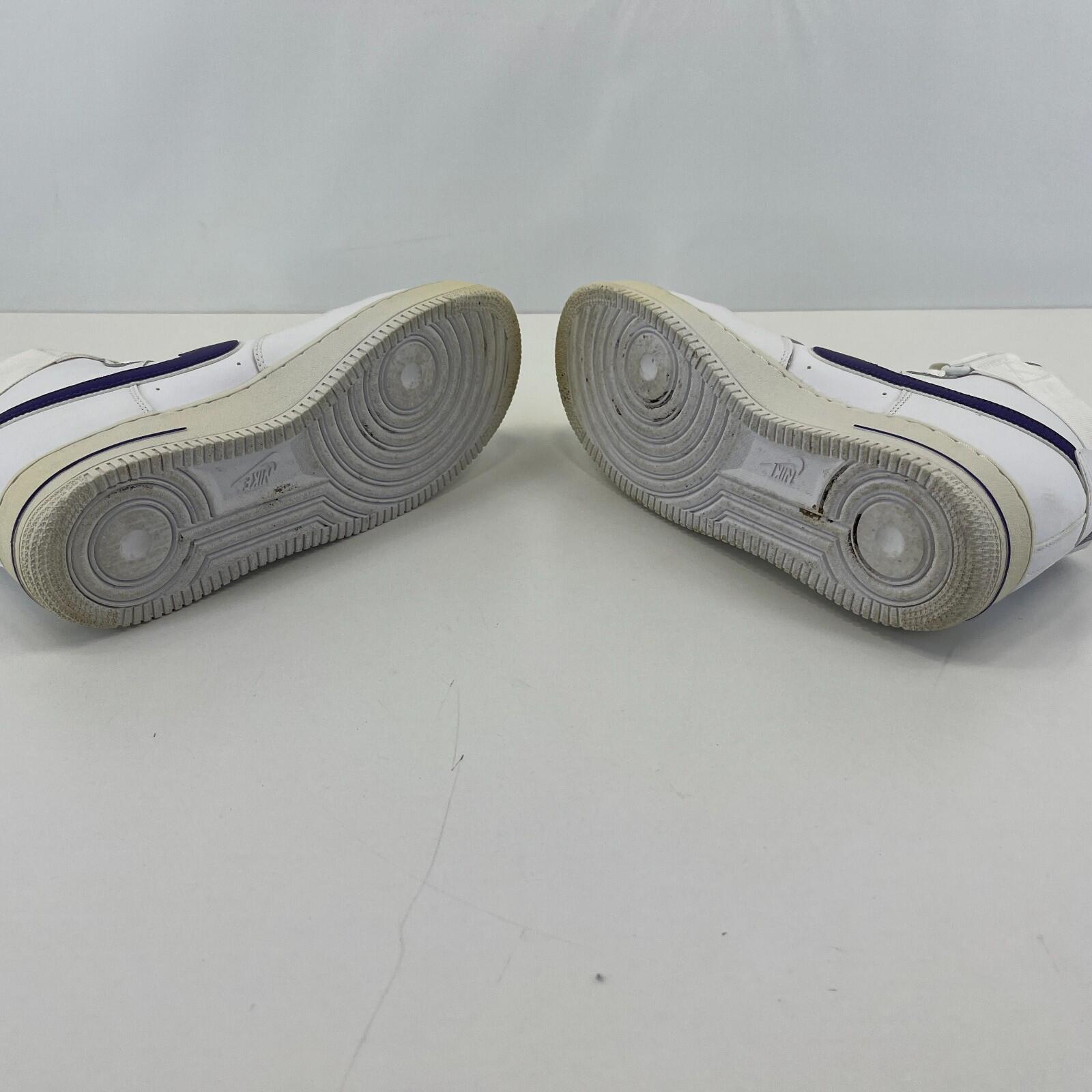 Nike Air Force 1 High '07 Court Trainers White/Purple UK size 9.5