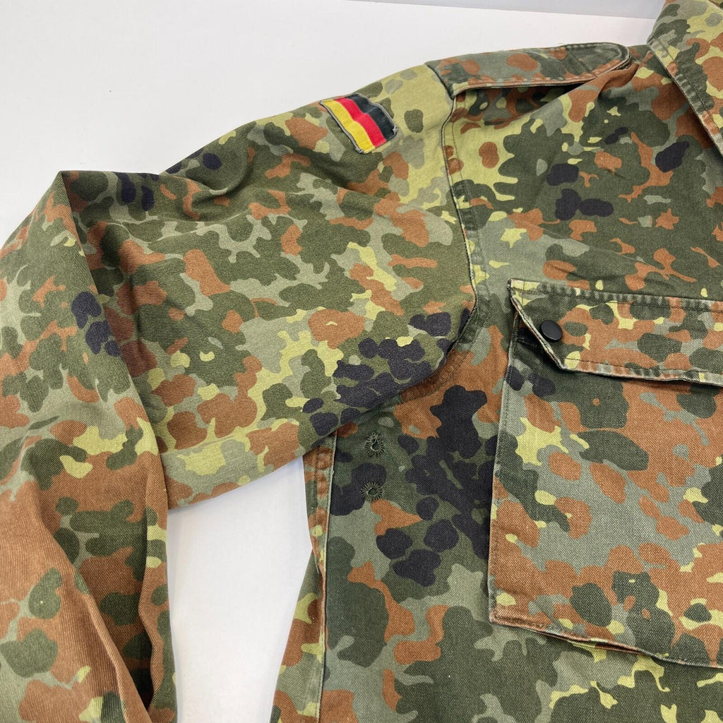 Vintage German Army Flecktarn Shacket Jacket size Gr.8 (UK 8) Military Camo
