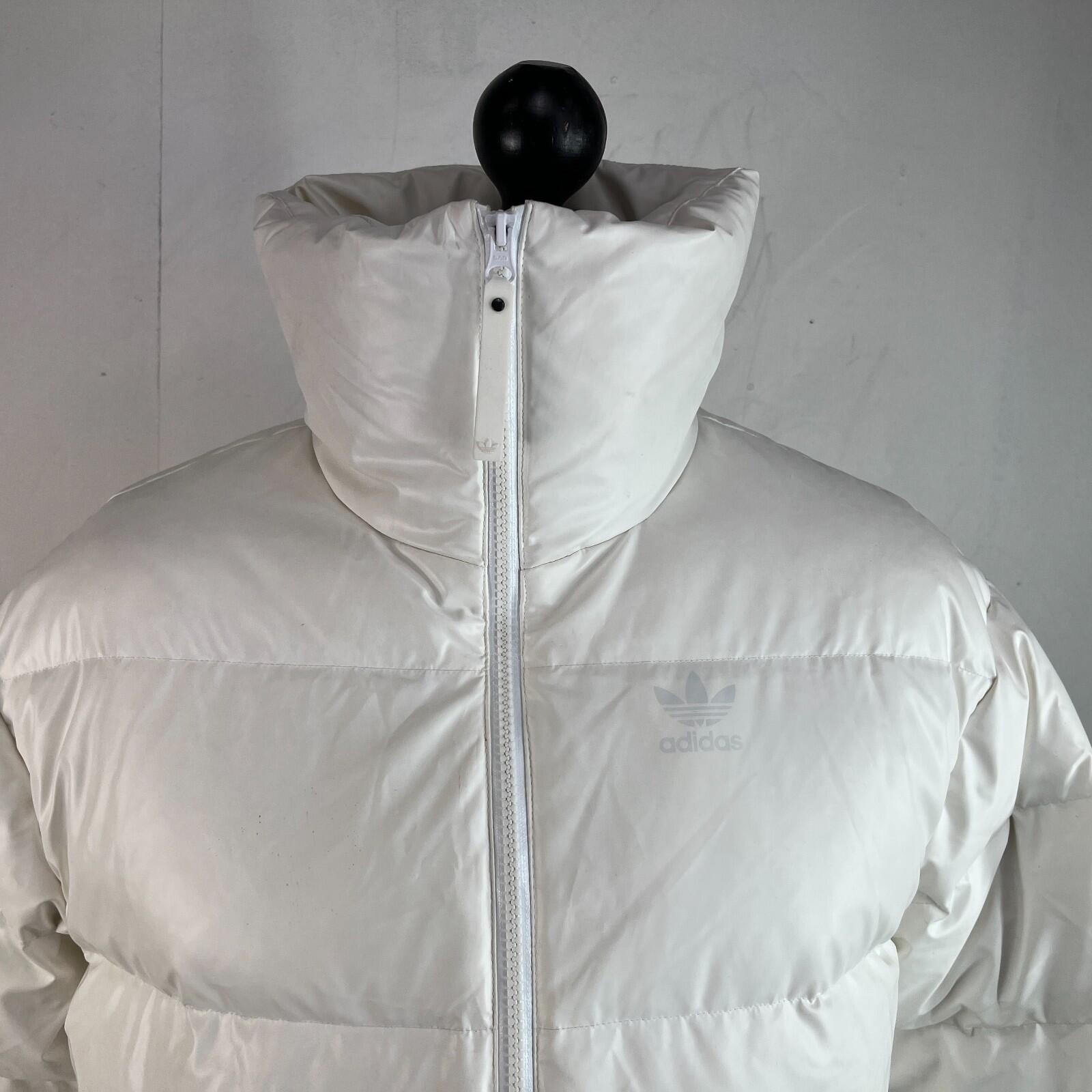 Adidas Prime Green Water Resist Quilted Jacket Duck Down Filled size 6 Oversized