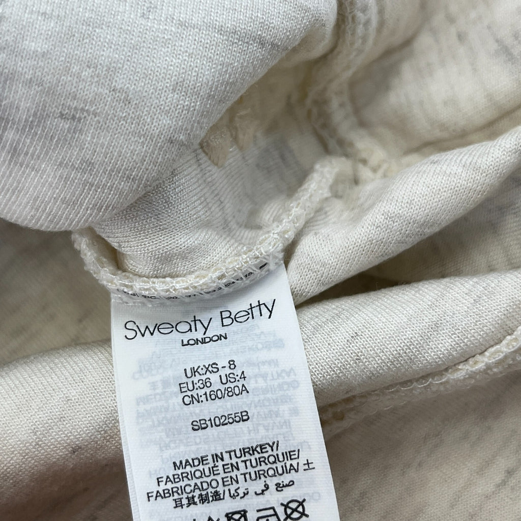Sweaty Betty Women's Wind Down Crew Neck Sweatshirt Pullover size XS/8 White