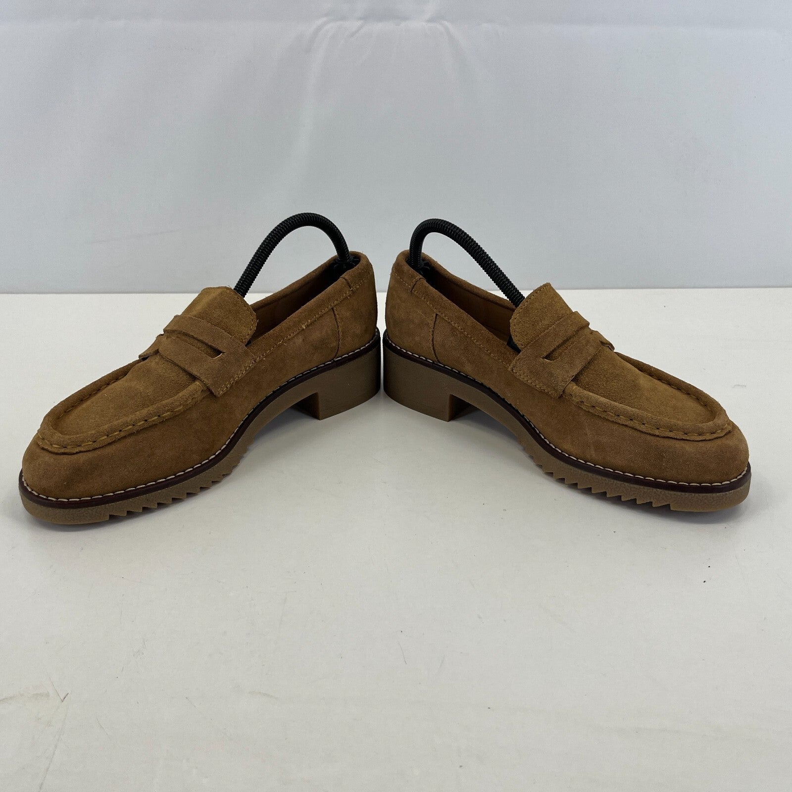 Clarks Eden Women's Suede Moccasin Shoes Tan Brown Slip On UK 6.5 EU 40 - NWOB