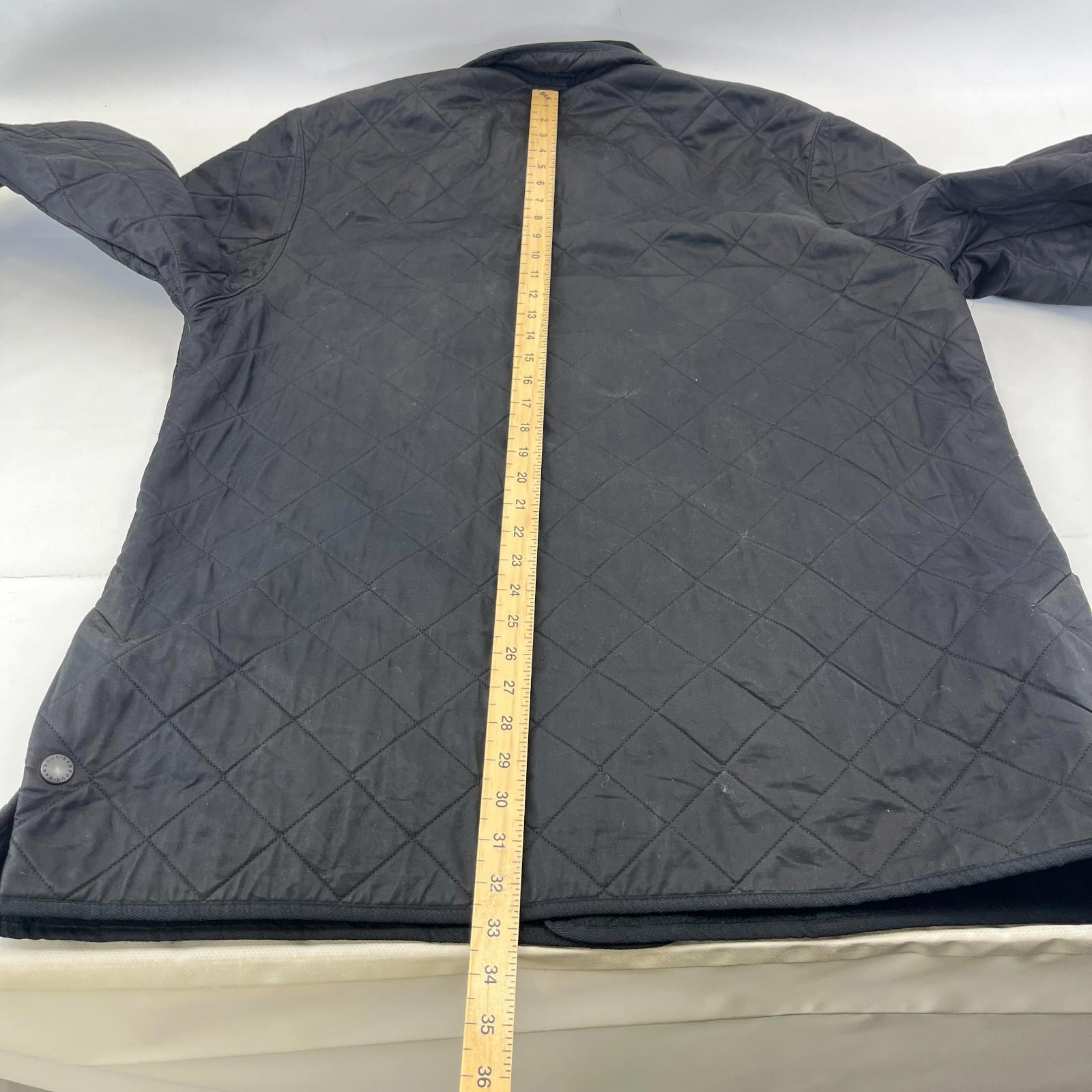 Barbour Duracotton Polarfleece Quilted Jacket in Black size XL