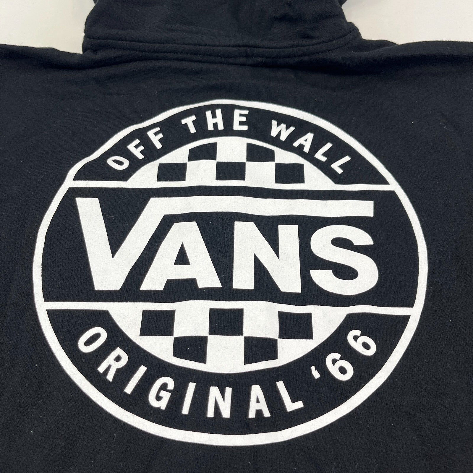 Vans Off the Wall Men's Back Print Hoodie in Black size Small