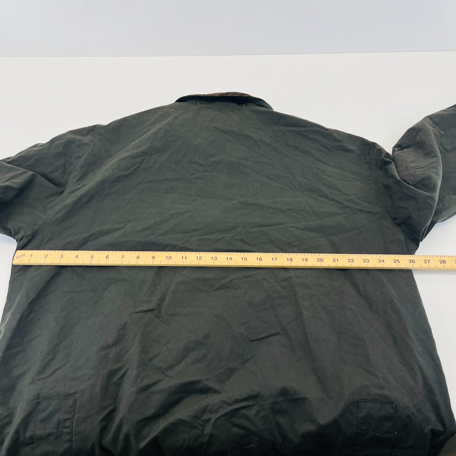 Crane Wax Jacket in Black Waxed Cotton size Large