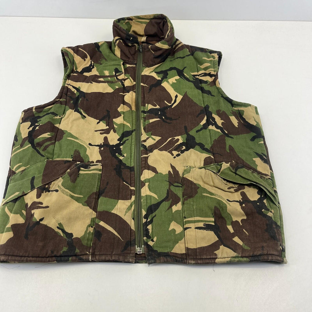 Men's Quilted Body Warmer Green Camo size Large Made in England