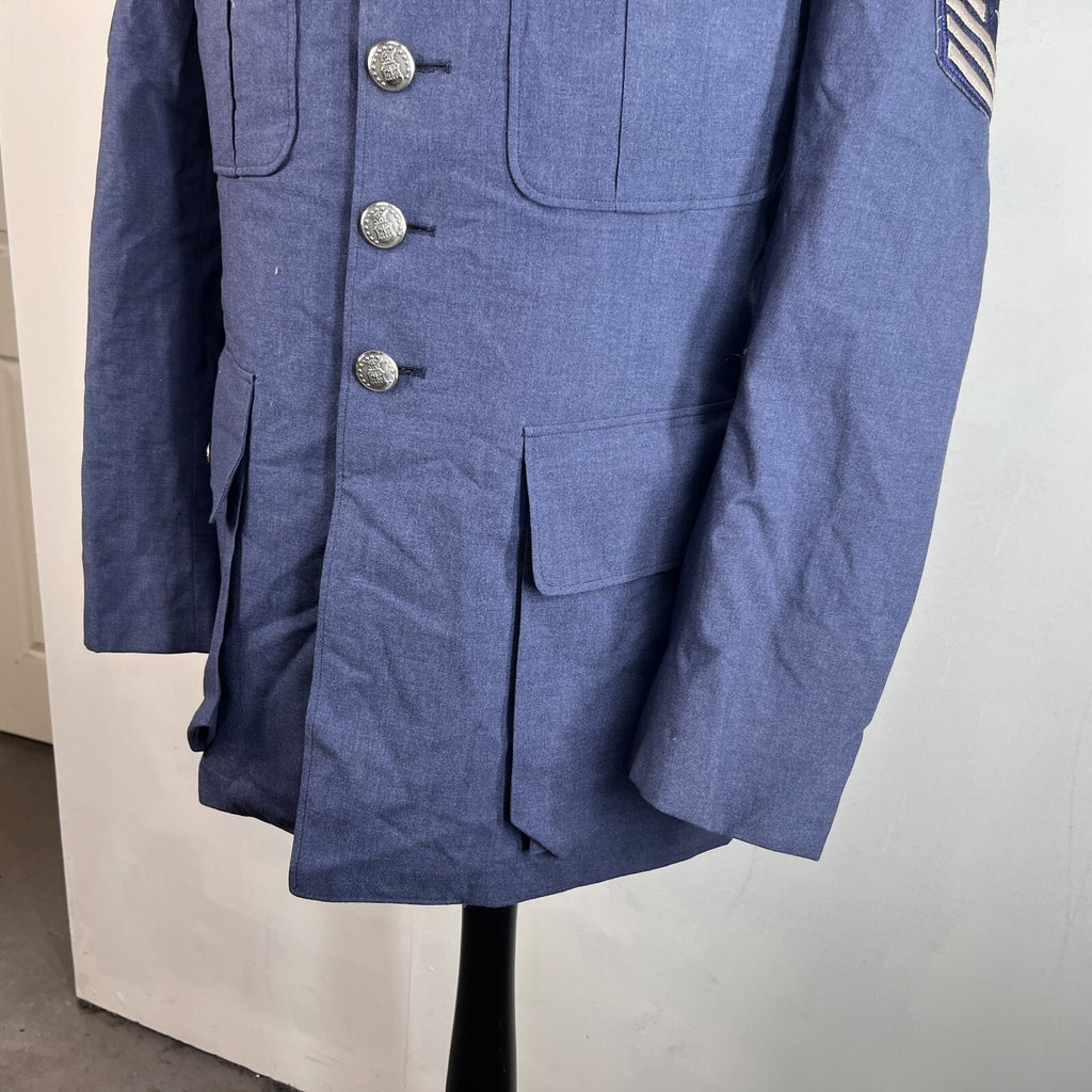 USAF Air Force Military Tropical Dress Uniform Blazer Jacket in Blue size 42R