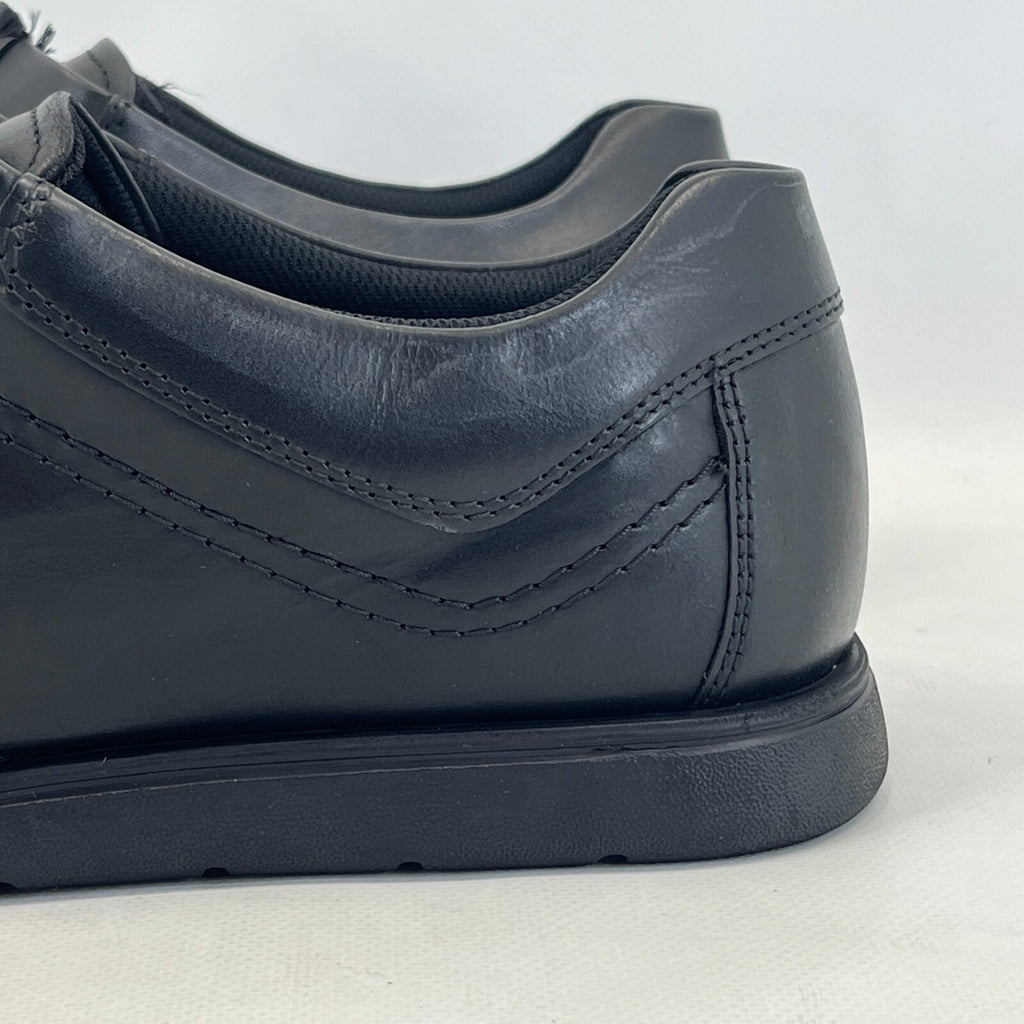 Pretty Green Waltham Lace Up Shoes Moccasin Loafers Mens Black Leather size 11.5