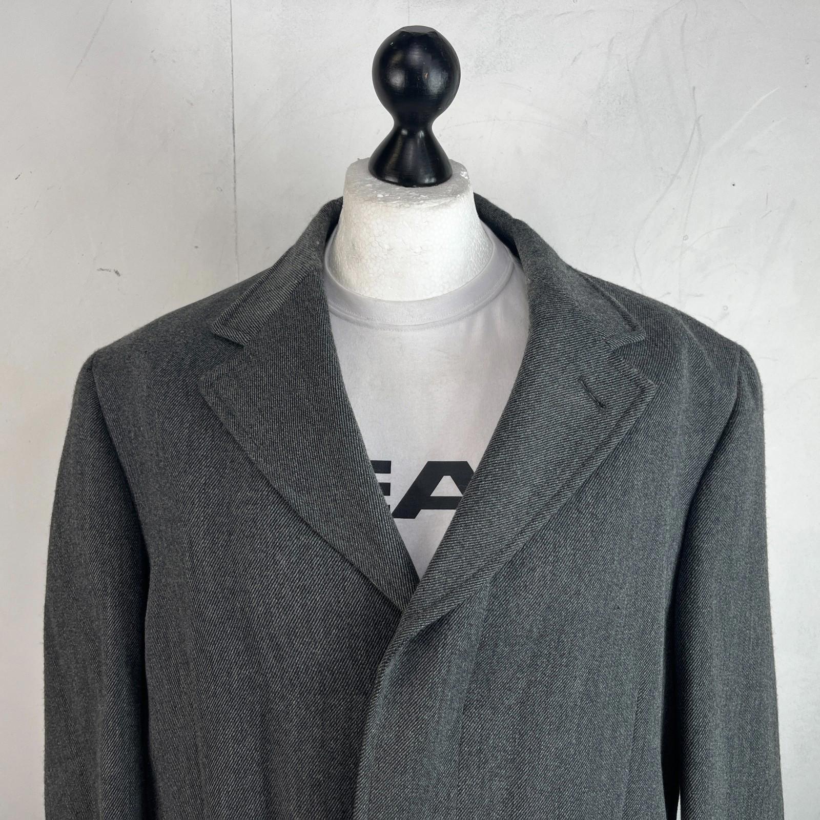 Van Gils Wool Overcoat in Grey Men's EU size 50 Vintage Casual Outdoor