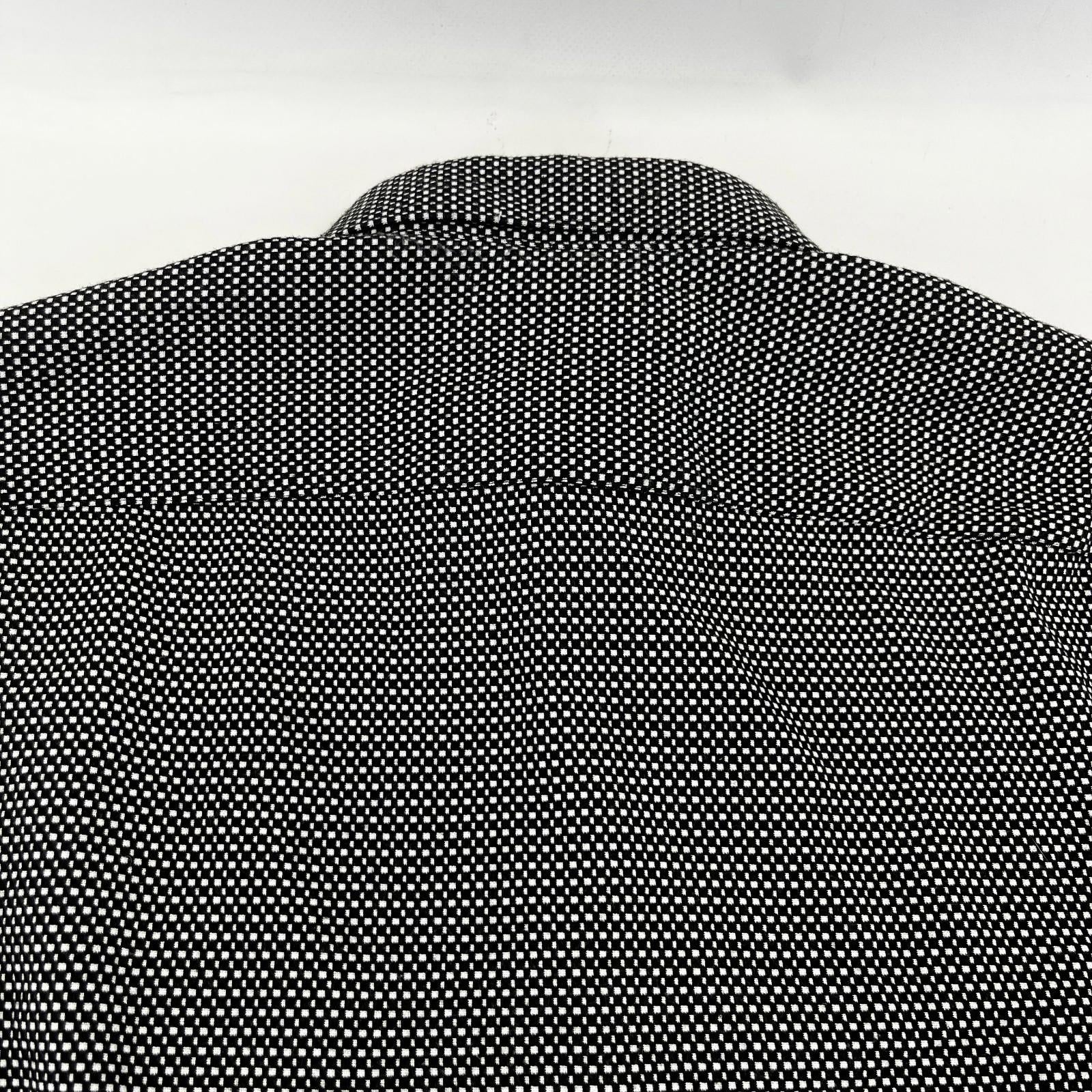 Ted Baker Men's Vintage Thick Heavy Black & White Shirt Mens Size 4