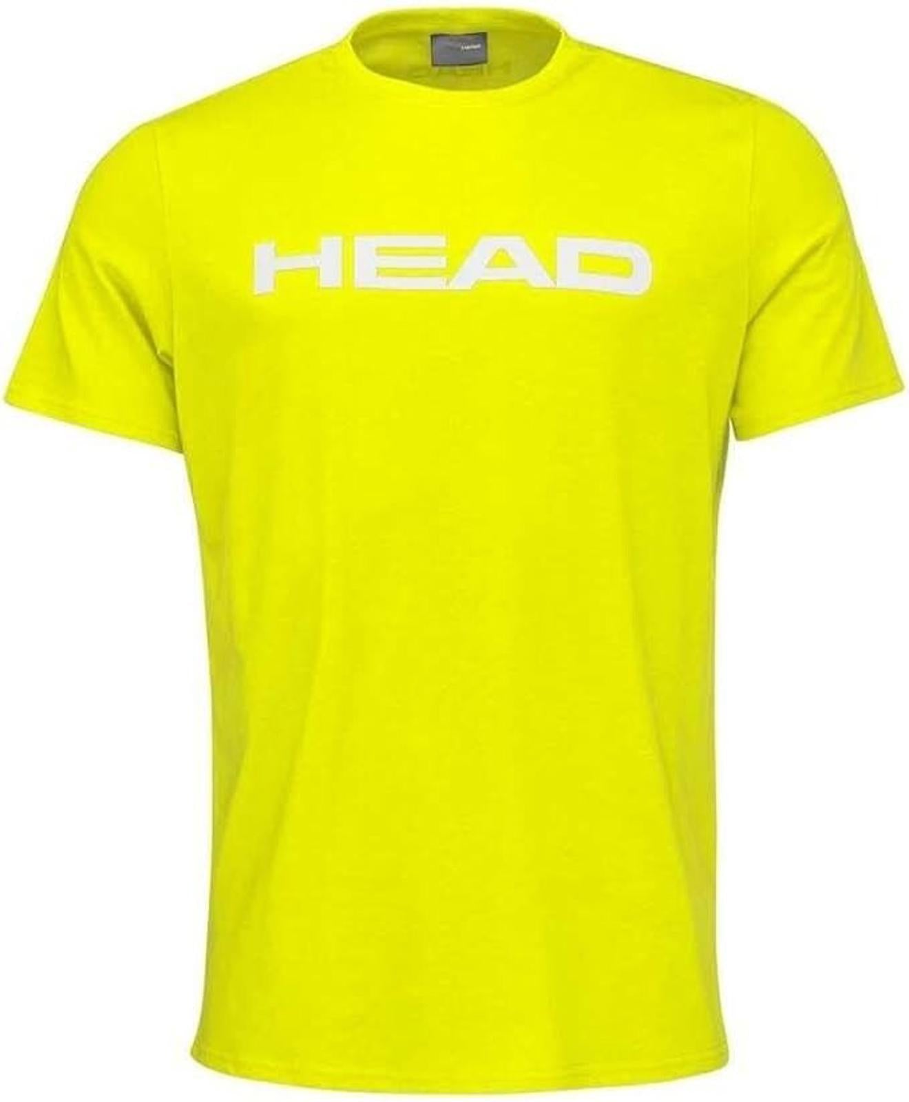 Head Sports Club Men Ivan Fluorescent Yellow T Shirt Sports Top size M - NEW