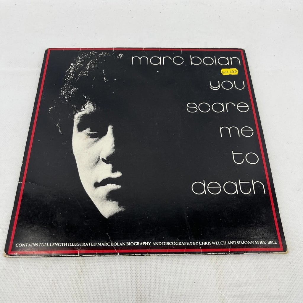 Marc Bolan /You Scare Me To Death UK 12" Vinyl LP 1981 Gatefold Book Rock/Glam