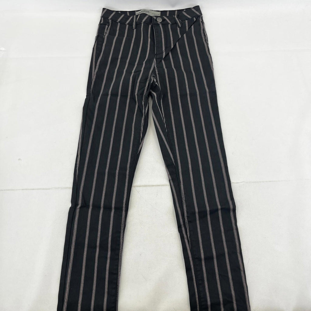 C&A Clockhouse Womens Black Striped Jeans Jegging Leg Skinny size 34R - NWOT