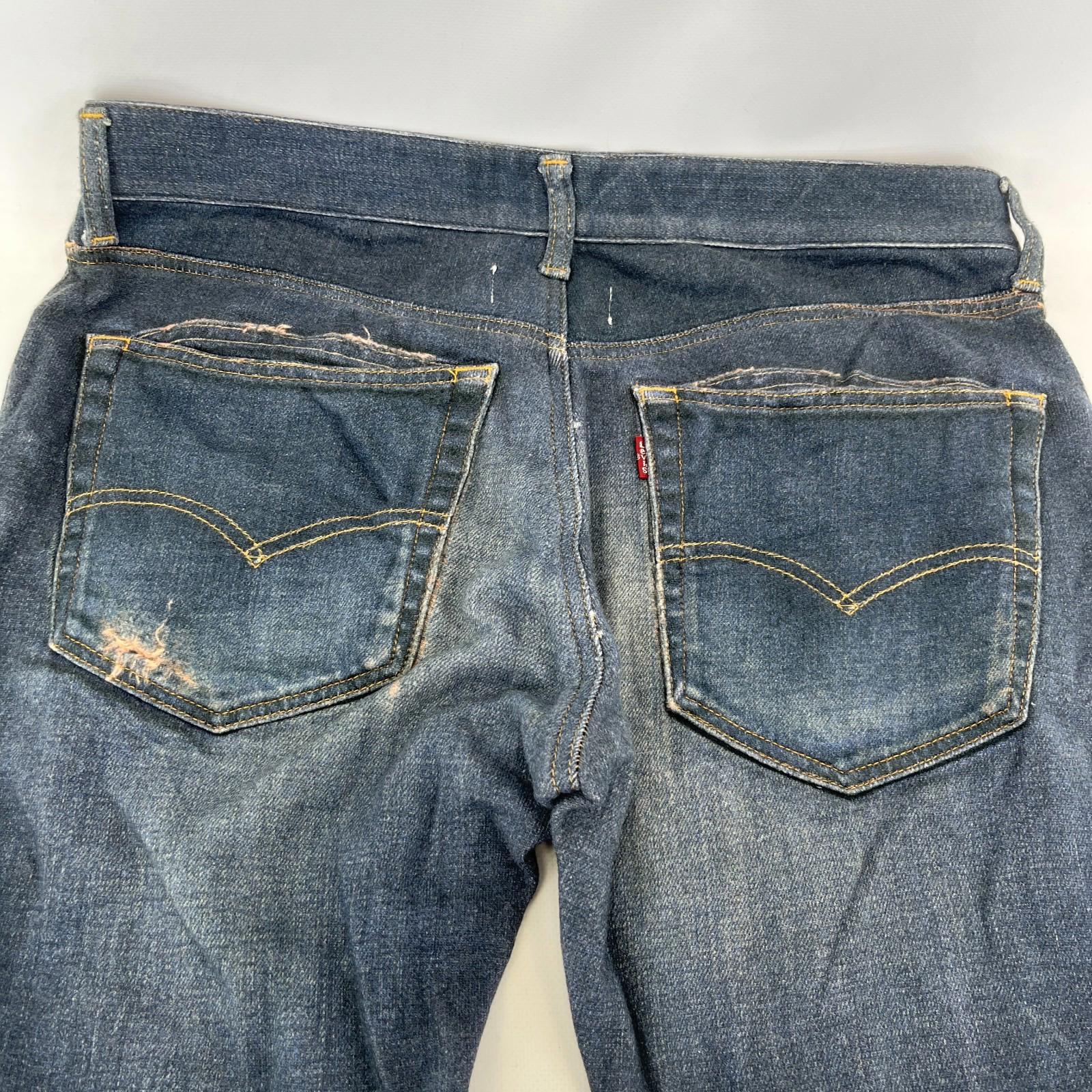 Junya Watanabe Man Levi’s EYE Print Jeans Made in Japan size M Leg 29"