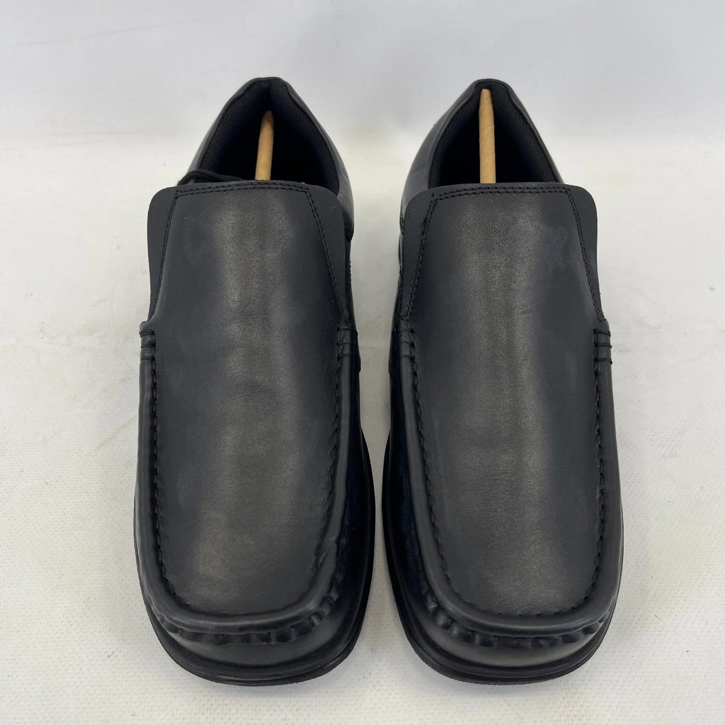 Pretty Green Waltham Slip On Shoes Moccasin Loafers Men's Black Leather size 8.5