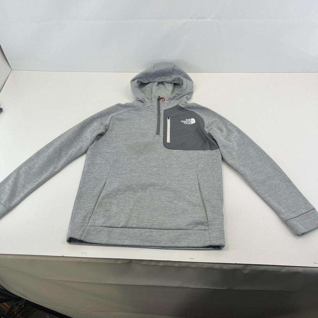 North Face Hoodie Pullover Sweatshirt in Grey Youth  Boys 2XL Kangaroo Pocket